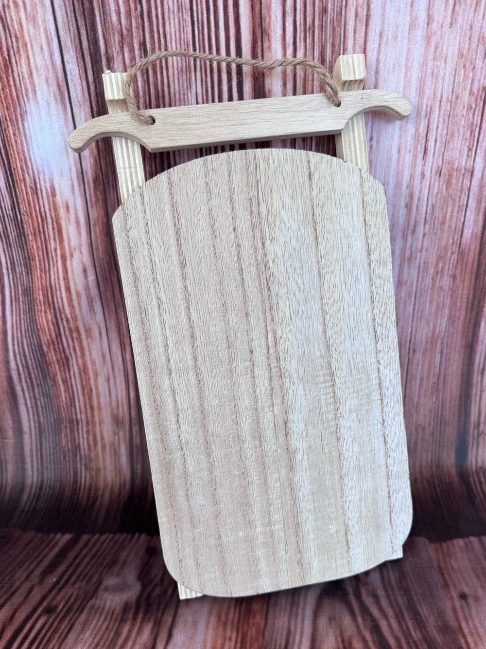 Target Bullseye Decorative Wooden Sled